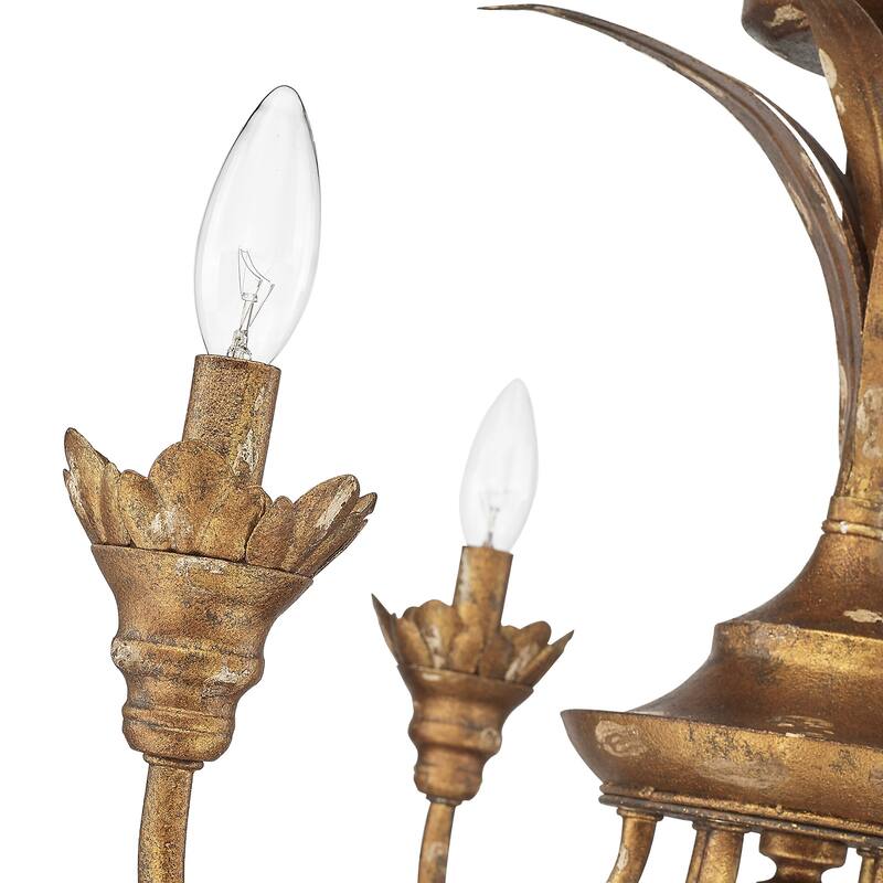 Golden Lighting 0846-6SF Lillianne 6 Light 29" Wide Semi-Flush Ceiling