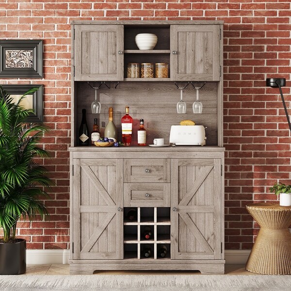 Farmhouse Wine Cabinet with Drawers Shelves and Cabinets On Sale Bed Bath Beyond 42120625
