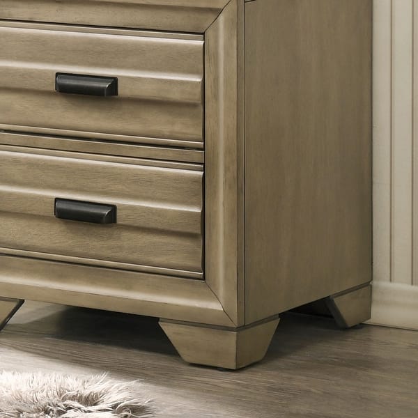 Loiret Light Grey Finish Wood Storage Platform Bedroom Set With Dresser Mirror Nightstand Chest Overstock 31272798