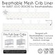 preview thumbnail 6 of 4, Sweet Jojo Designs + BreathableBaby Breathable Mesh Crib Liner Ivory Boho Chic Sun Boy Girl Gender Neutral Bohemian