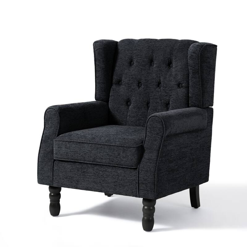 Modern Classic Button Tufted Accent Chair Upholstered Armchair