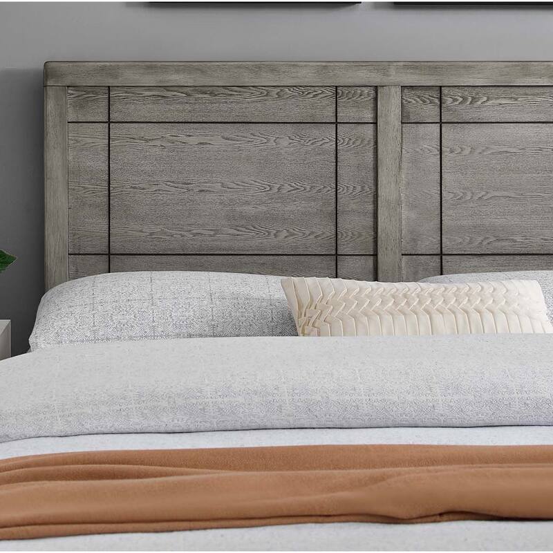Viola Country Style King Size Grey Wooden Headboard
