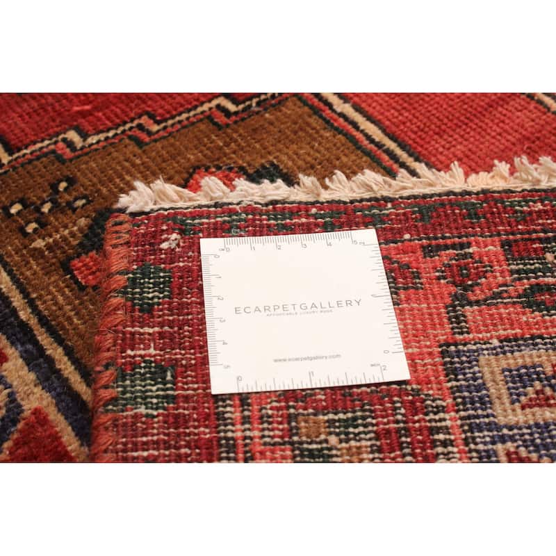 ECARPETGALLERY Hand-knotted Konya Anatolian Red Wool Rug - 3'4 x 10'11