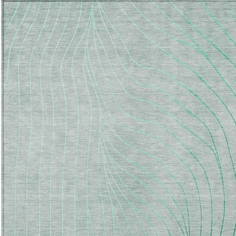 HomeRoots Abstract Transitional Rectangle Outdoor Rug