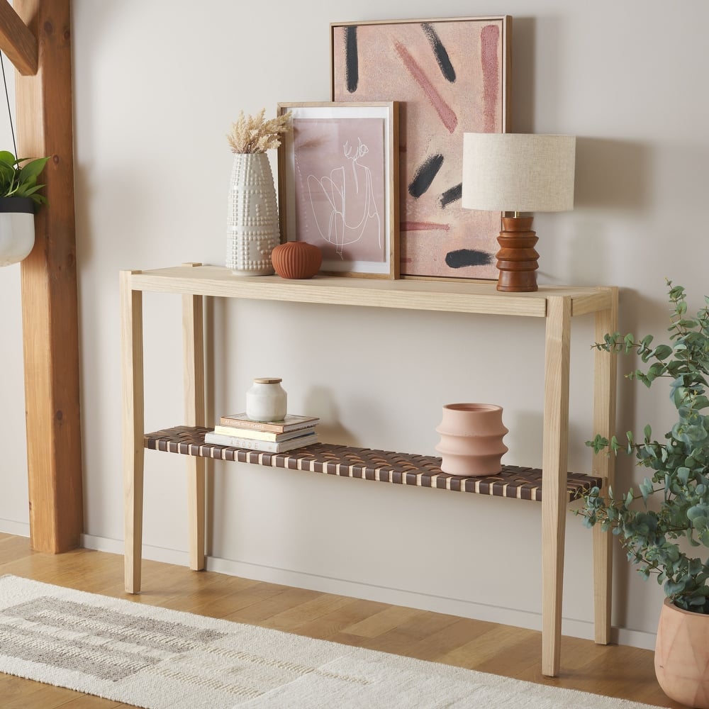 SAFAVIEH Sigurd Solid Wood Bar Height Dining Table - 61"W x 14"D x 41"H