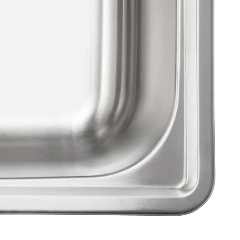 Fine Fixtures Stainless Steel Equal Double Bowl Sink
