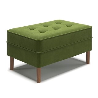 Bloomfield Performance Velvet Rectangular Ottoman - Bed Bath & Beyond ...