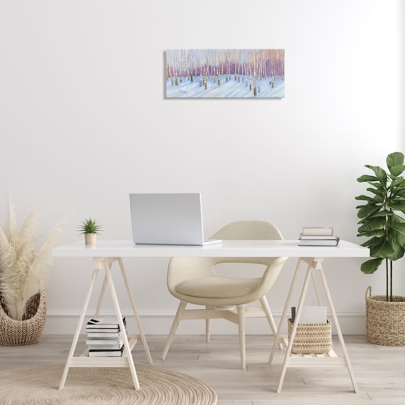 Stupell Niveous Birch Tree Grove Canvas Wall Art Design By Paul Brent