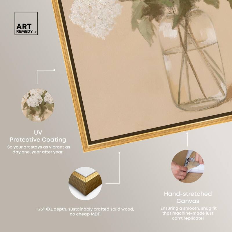 Lace in a Vase II Canvas by Art Remedy