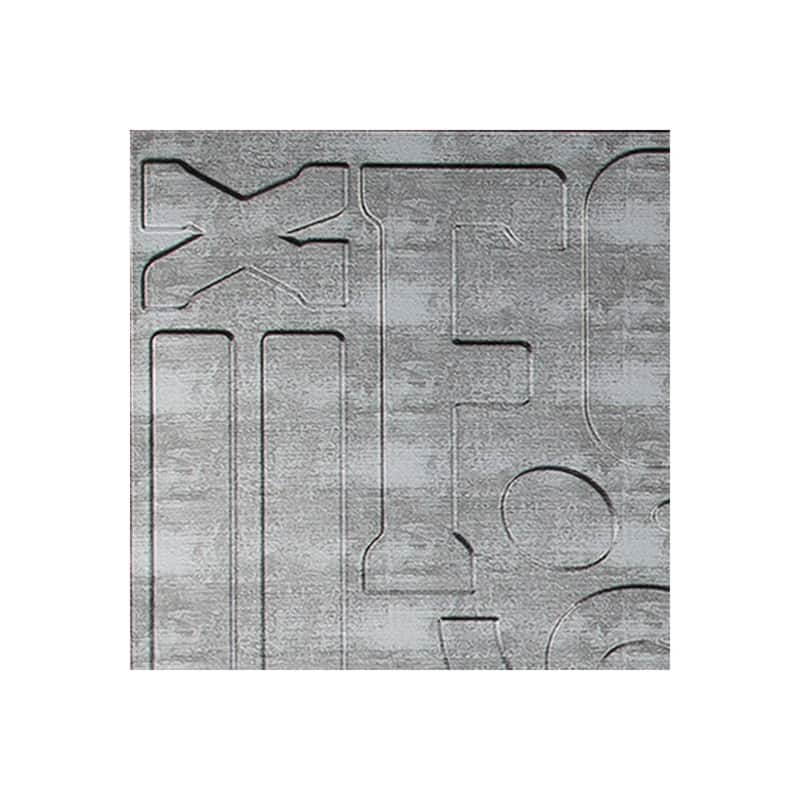 FASÄDE Alphabet 4-foot x 8-foot PVC Wall Panel in Crosshatch Silver