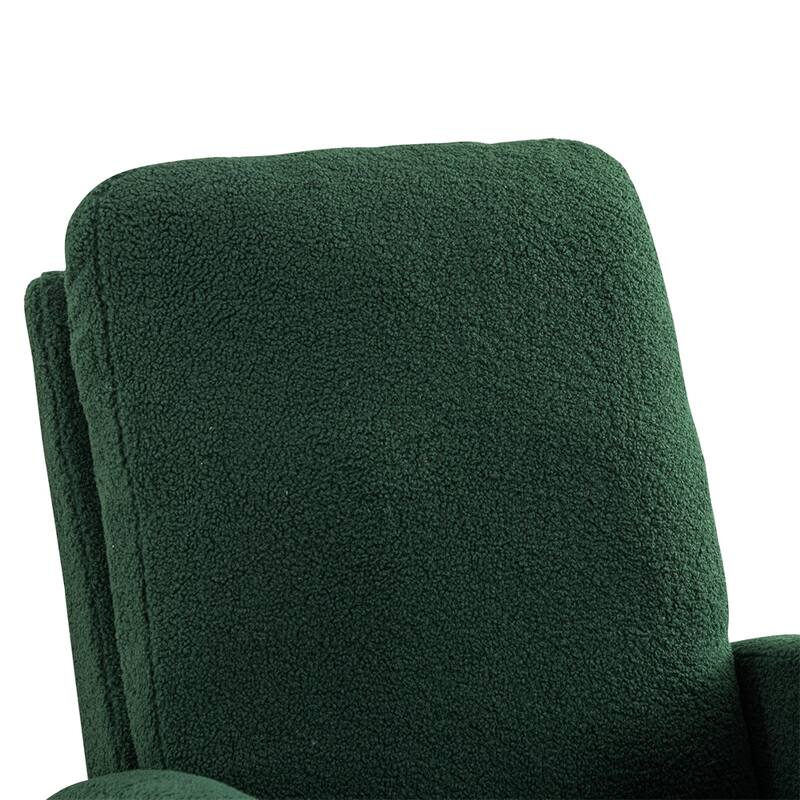 Nursery Rocking Glider Chair with High Back and Side Pocket