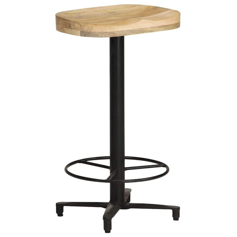 vidaXL Bar Stools 2 pcs 26" Solid Mango Wood