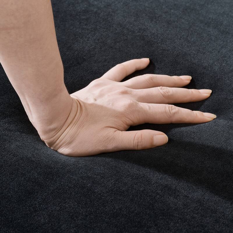 Roomfitters 87" Classic Chesterfield Upholstered 2-Piece Sofa Set, Buttoned Back Scrolled Arm 3+3 Couch Furniture Set