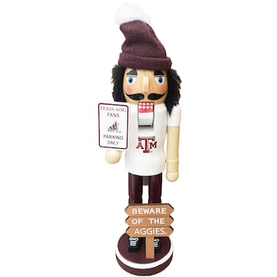 12" Texas A&M Beware of the Aggies Nutcracker
