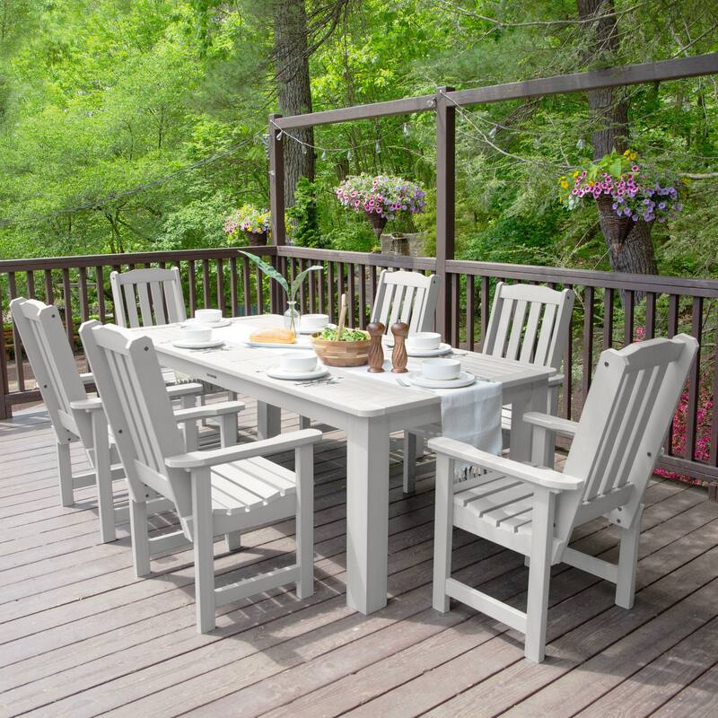 Lehigh 7-piece Outdoor Dining Set - 42" x 84" Table, Dining Height