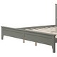 preview thumbnail 22 of 22, Queen Platform Bed with Slatted Headboard and Solid Pine Frame