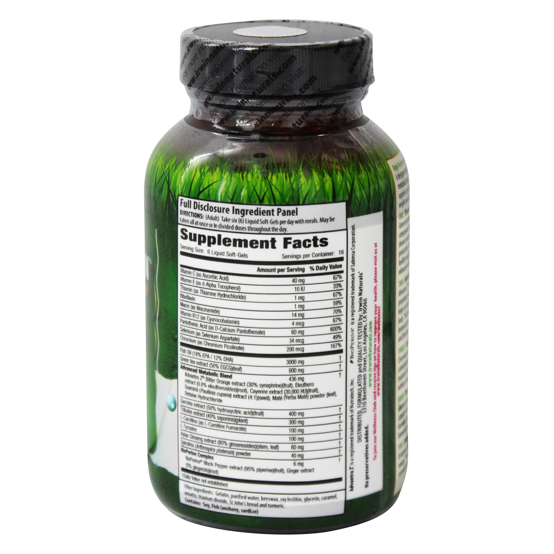 Irwin Naturals High Performance Ripped Man Intense Metabolic Fuel Overstock 32528563
