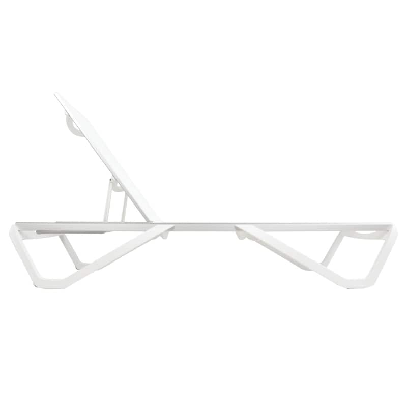 Furnish Theory Seabreeze Deck Patio Sunloungers Lounge Chairs Outdoor Chaise Lounges (Various Frame & Mesh Colors; Set of 2)