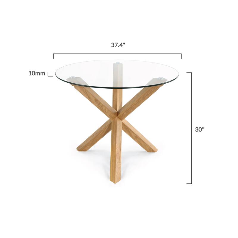Poly and Bark Kennedy 37.4 inch Round Dining Table