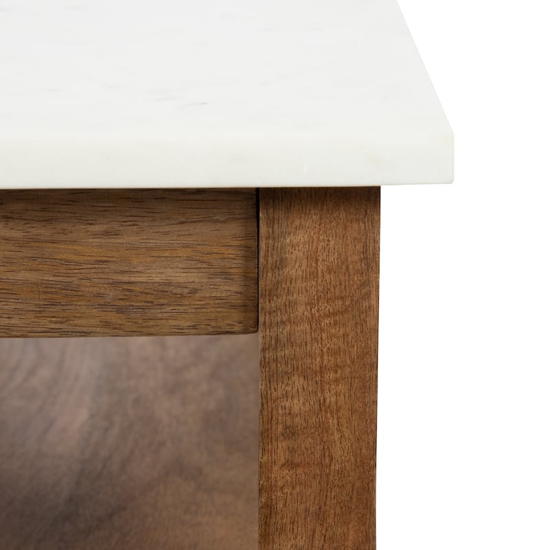 Kate and Laurel Lillian Wood Side Table - 18x12x24