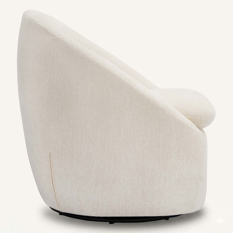 360° Swivel Chenille Upholstered Barrel Accent Chair Armchair - 30.3"W x 28.7"D x 29.5"H