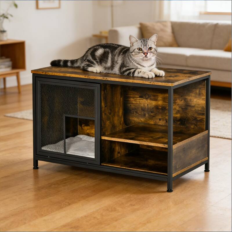 End Table Pet House,Wooden Cat House
