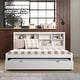 preview thumbnail 14 of 15, Full Bookcase Daybed in White