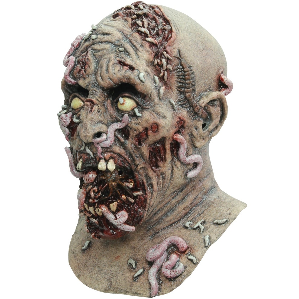 Infestado Maggot and Worm Zombie Adult Full Mask