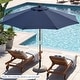 preview thumbnail 24 of 28, Costway 9 FT Patio Umbrella with Adjustable Height Rope Pulley Lift