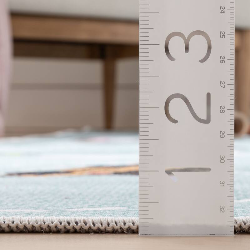 Well Woven Kids Rugs Traffic Modern Machine Washable Area Rug