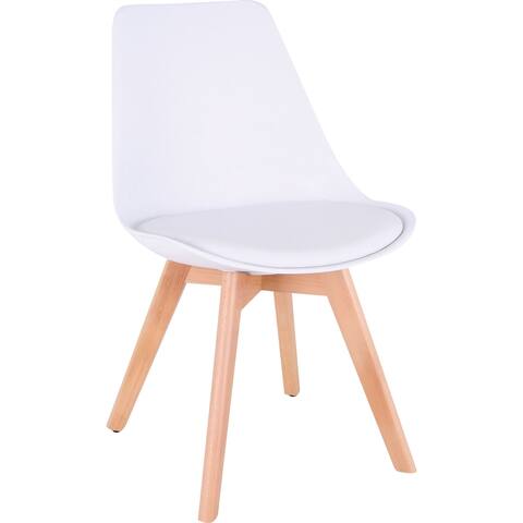 Lorell Curved Plastic Shell Guest Chair