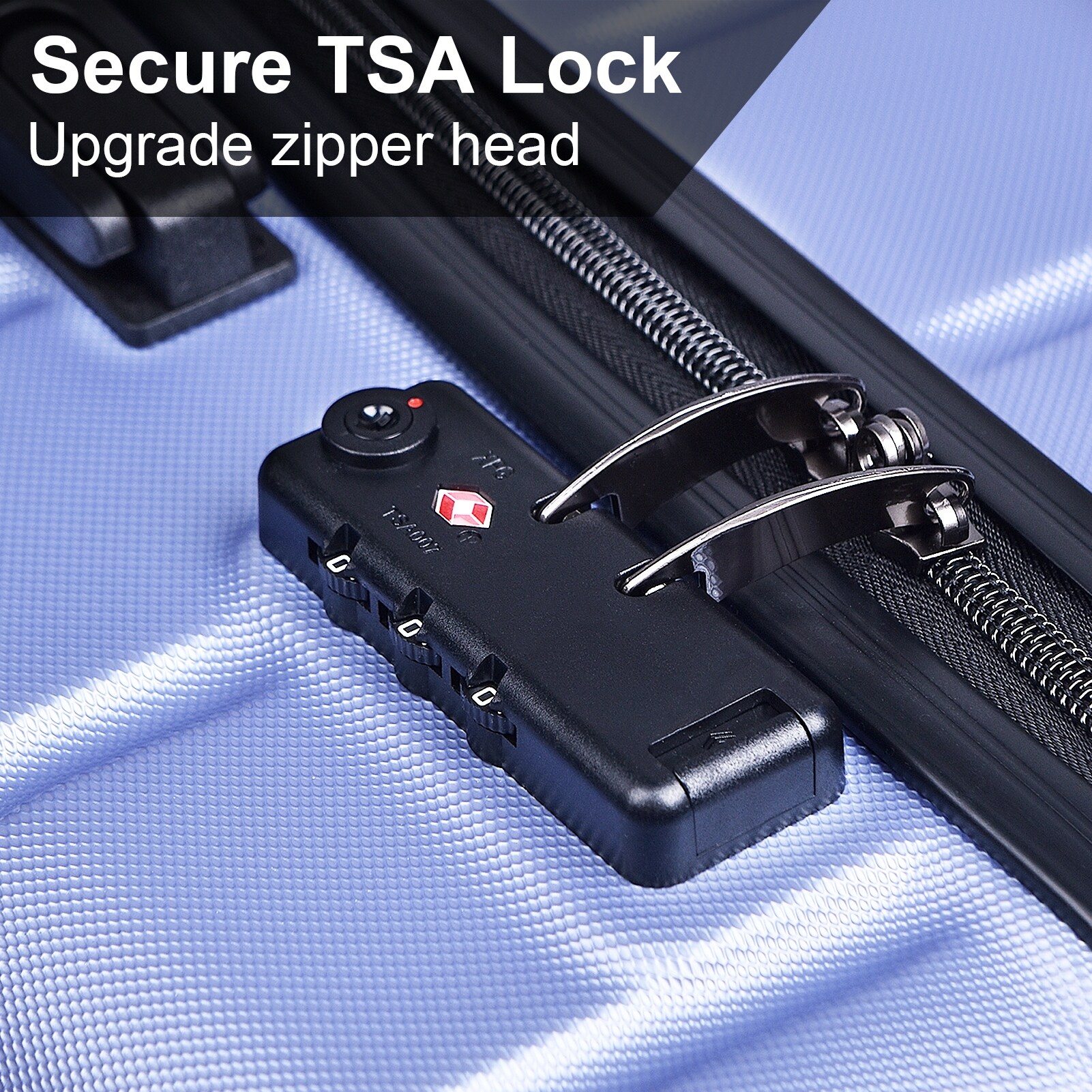 Luggage Expandable ABS Hardside Carry-on Suitcase with TSA-image