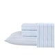 preview thumbnail 32 of 64, Laura Ashley Soft & Silky Sateen Printed Cotton Sheet Set King - Fern Blue