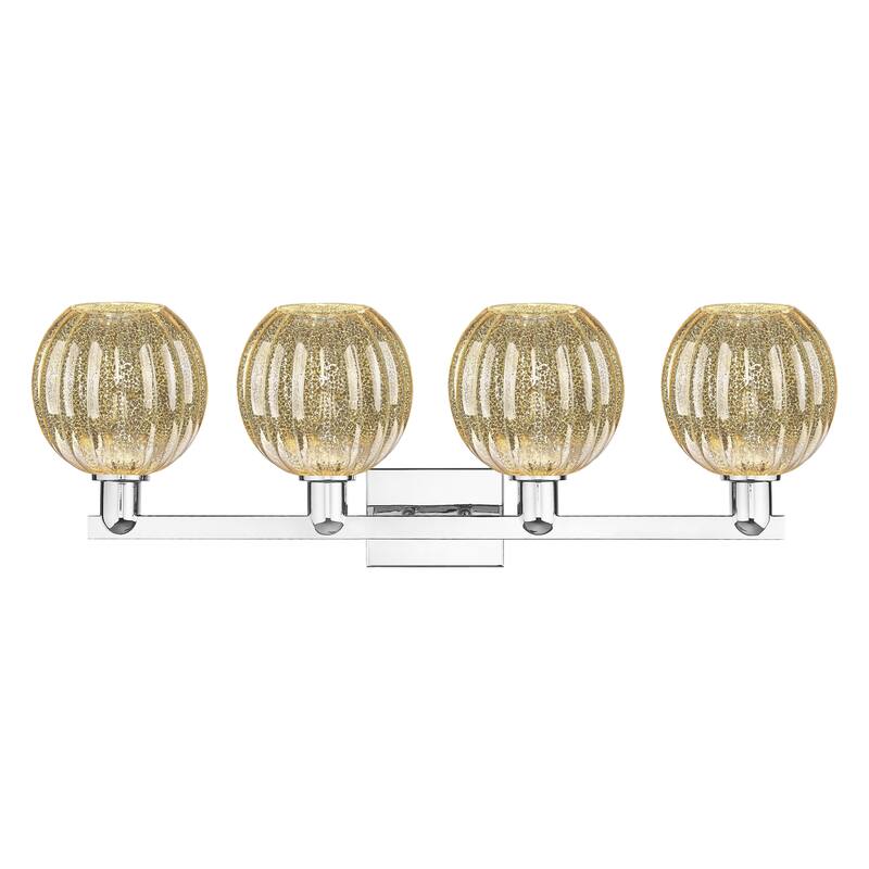 Innovations Lighting Downtown Urban - Preston - 4 Light 36" Globe Shade Bath Vanity Light