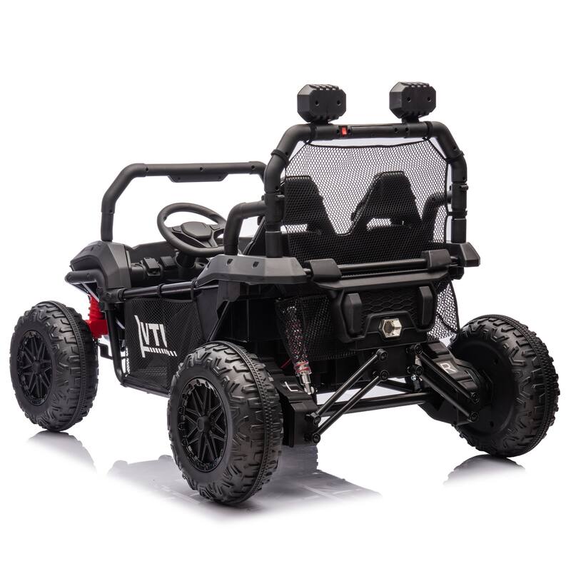 24V Ride On UTV for Kids with Parental Remote, Bluetooth, and LED Lights, 4-Wheel Suspension