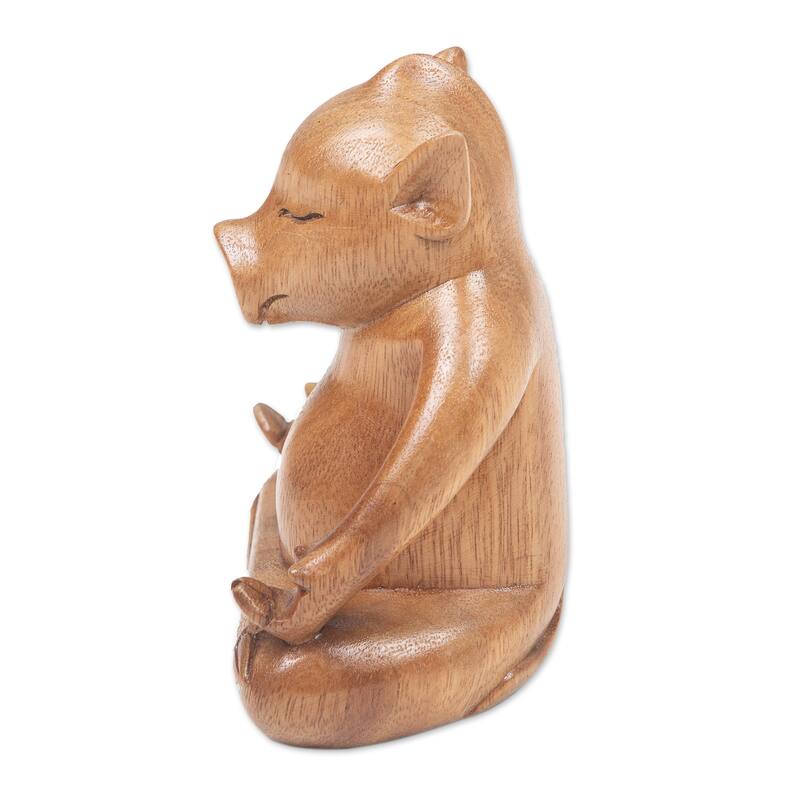 Novica Handmade Gentle Master Wood Statuette