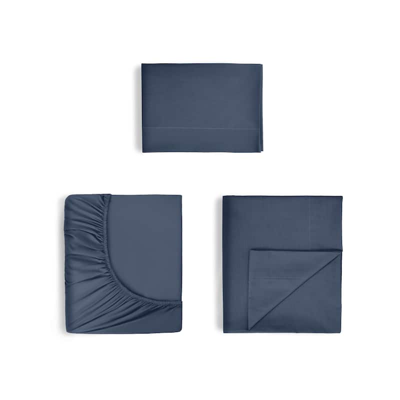 Martex 400 Cotton Sateen Sheet Set Silky Soft Breathable Durable