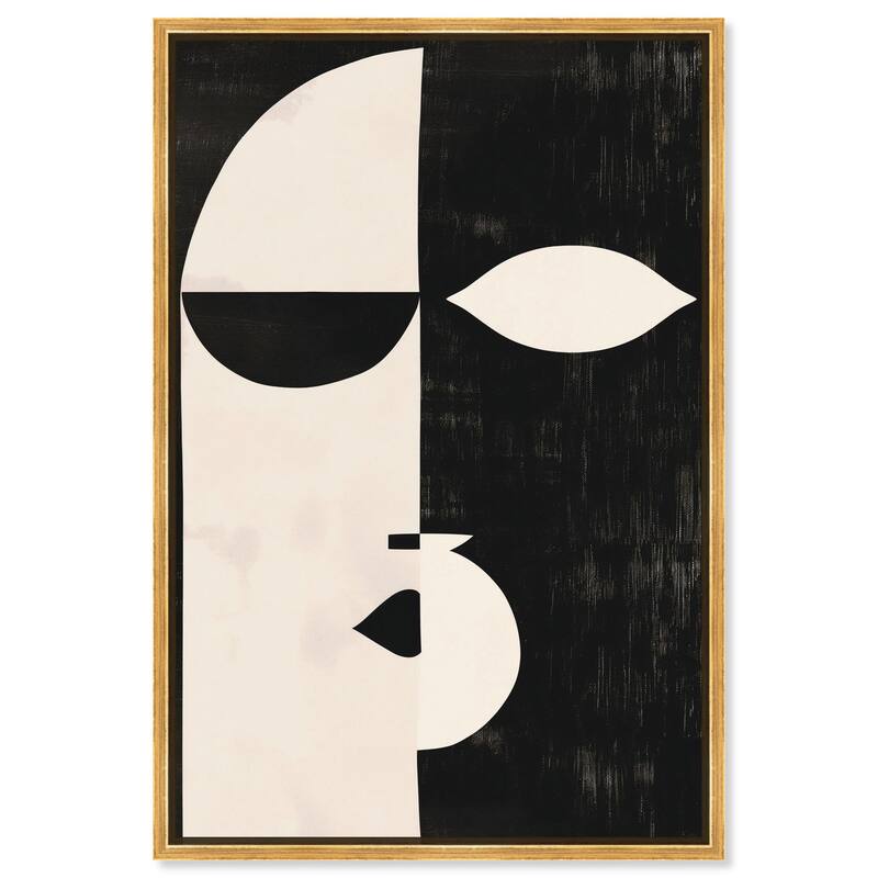 Divided Self I Canvas by Art Remedy - Gold - 24" x 36"