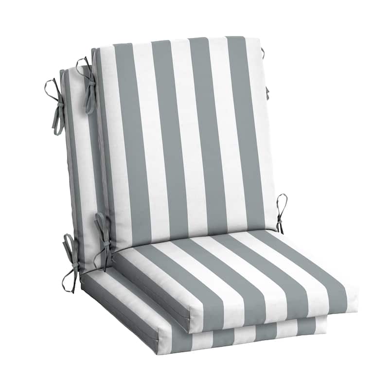 ARDEN Outdoor Cabana Stripe 44 x 20 in. High Back Dining Chair Cushion