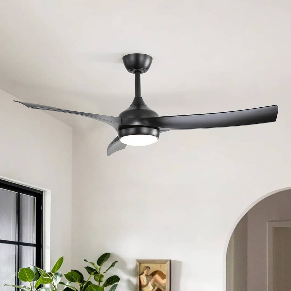 Sofucor 52/60 Inch Ceiling Fan with Integrated LED Light and Remote Control Quiet DC Motor