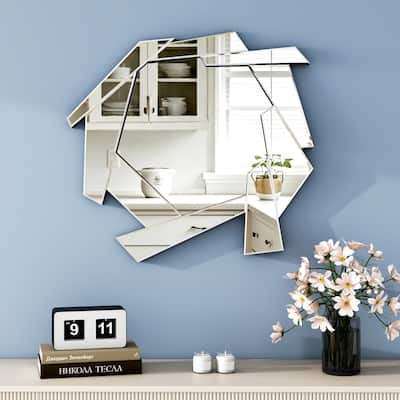 Modern Frameless Accent Wall Mirror