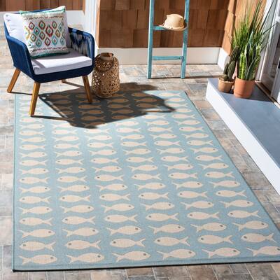 SAFAVIEH Courtyard Shirlie Indoor/ Outdoor Waterproof Patio Backyard Rug
