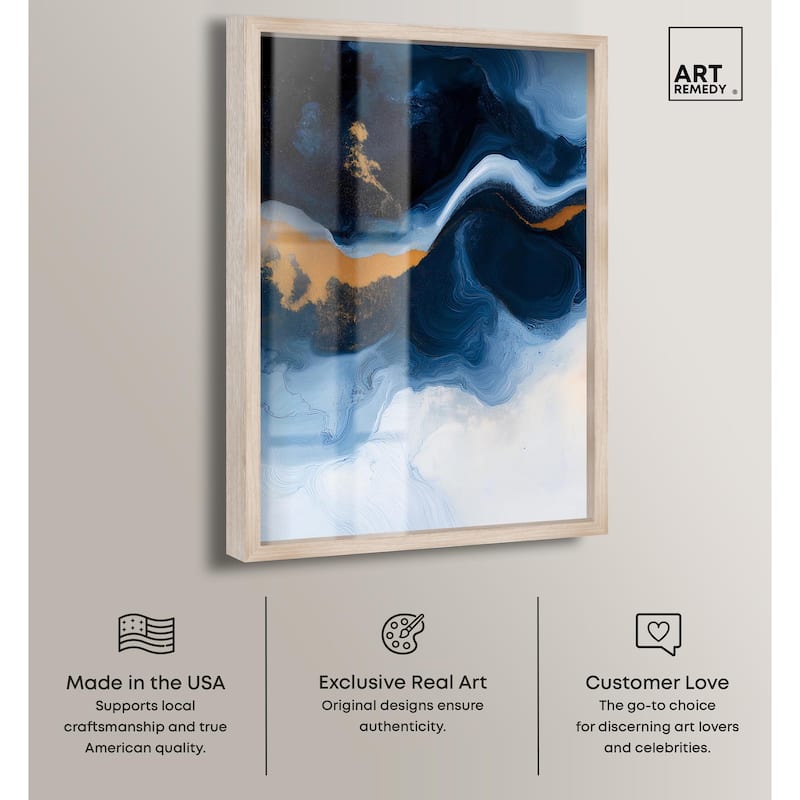 Blue Deep I Shadowbox by Art Remedy