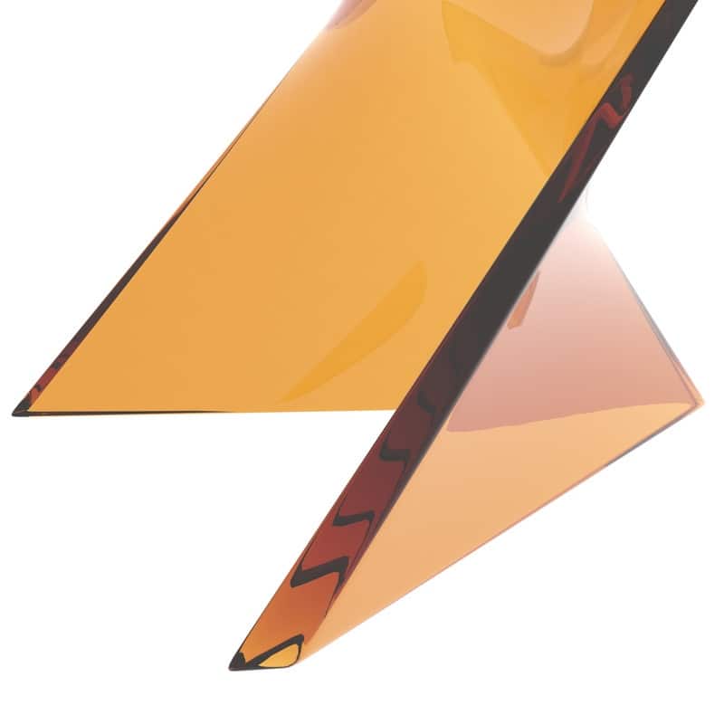 Randolph Modern Indoor Lightweight Side Table with Triangular Curved Design Accent End Table for Home Living Room or Bedroom