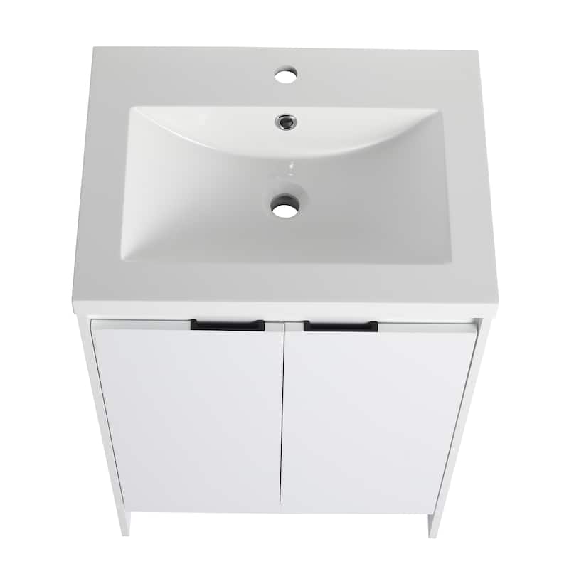 Freestanding Bathroom Vanity With Resin Sink