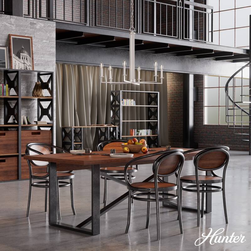 Hunter Bearden Chandelier - Entry, Dining Room, Kitchen Island - Transitional, Industrial, Contemporary, Candle
