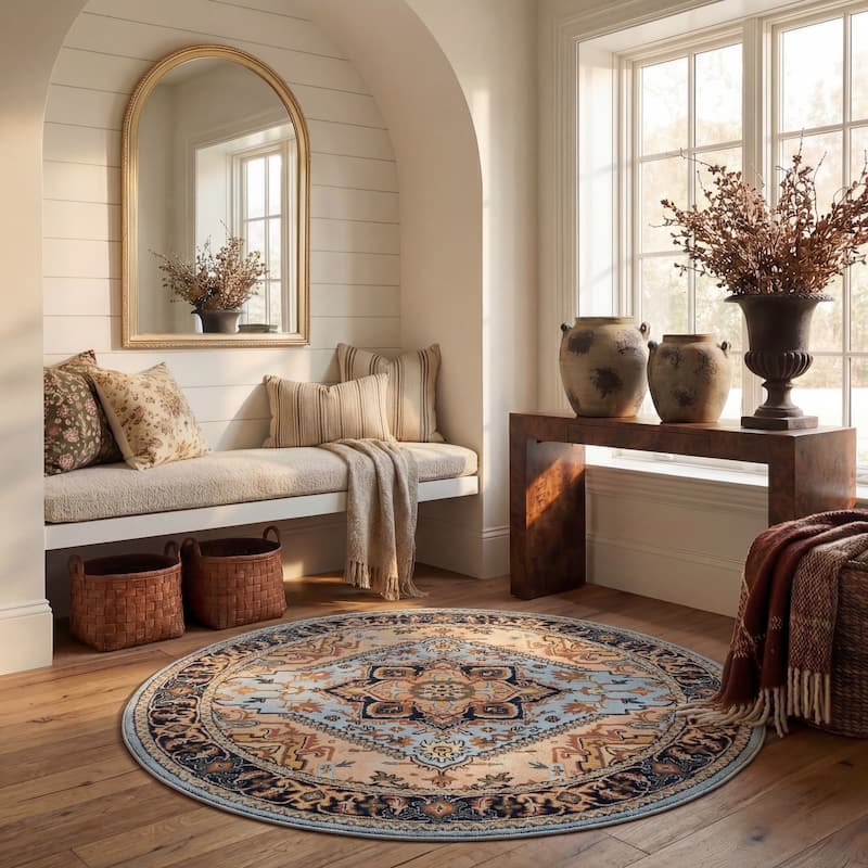 SAFAVIEH Handmade Heritage Carrol Traditional Oriental Wool Rug