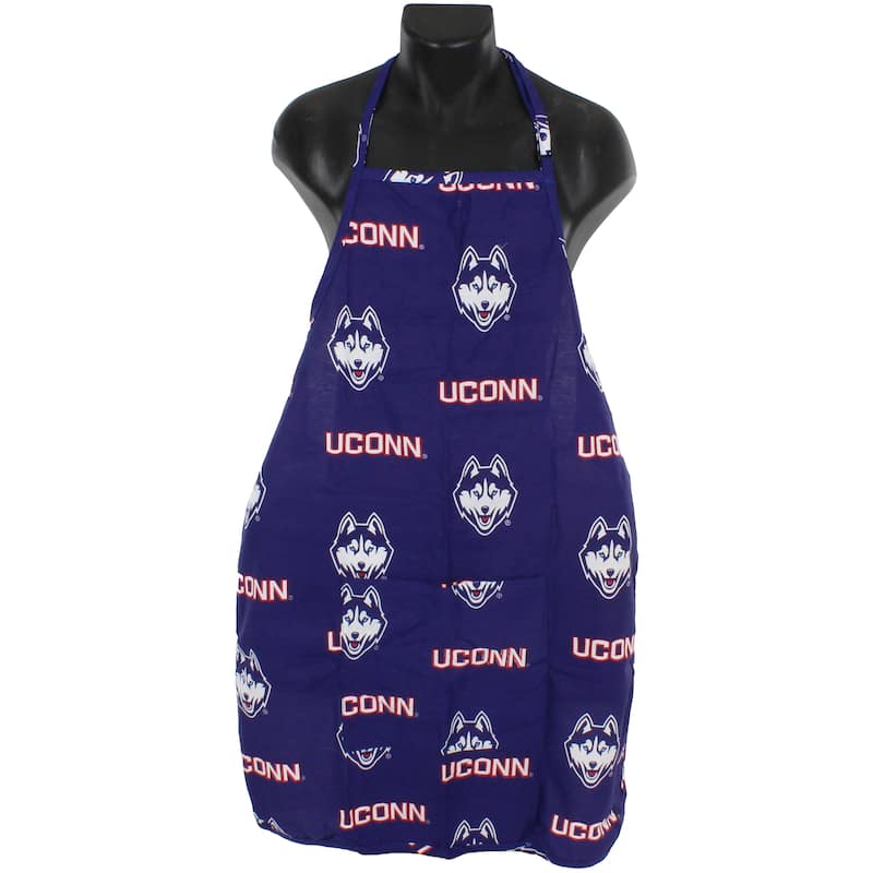 Connecticut Huskies Tailgating or Grilling Apron With 9" Pocket, Fully Adjustable
