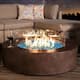 Option Brown+Aqua Blue Fire Glass