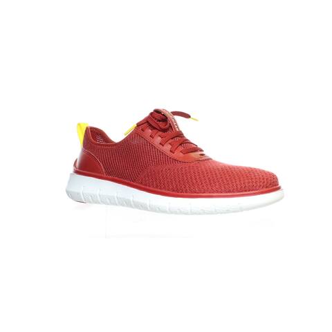 Cole Haan Mens Generation Zerogrand Stitchlite Red Dahlia Knit Fashion Sneaker